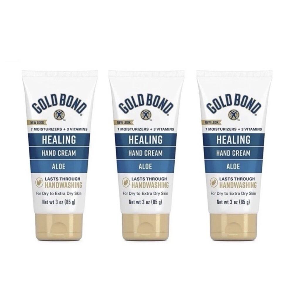 (3-Pack) Gold Bond Healing Hand Cream with Aloe, 3 oz each (9 oz total)